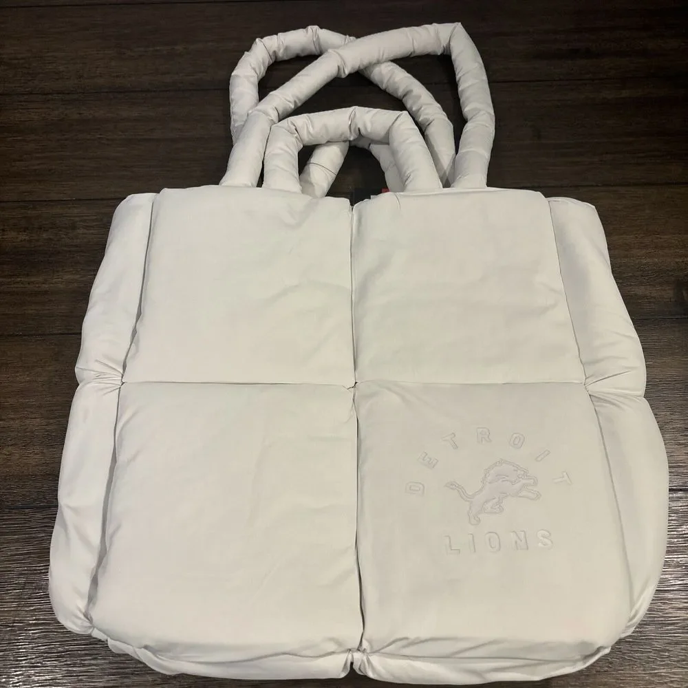 Detroit Lions Padded Tote Bag - Cream